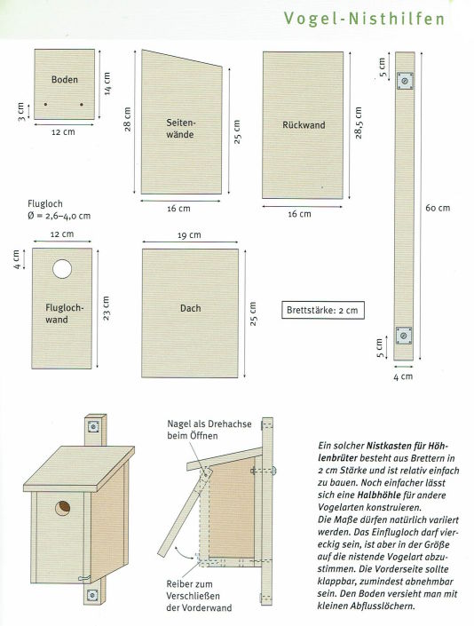 Vogelkasten bauen