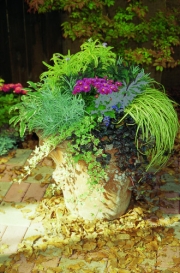 Herbstboten auf dem Balkon